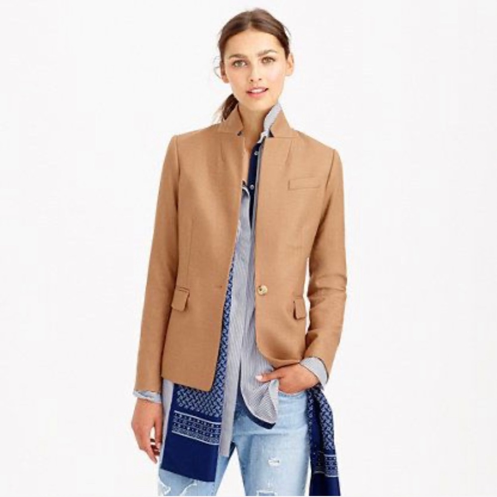 J. Crew Tan Women's Regent Blazer